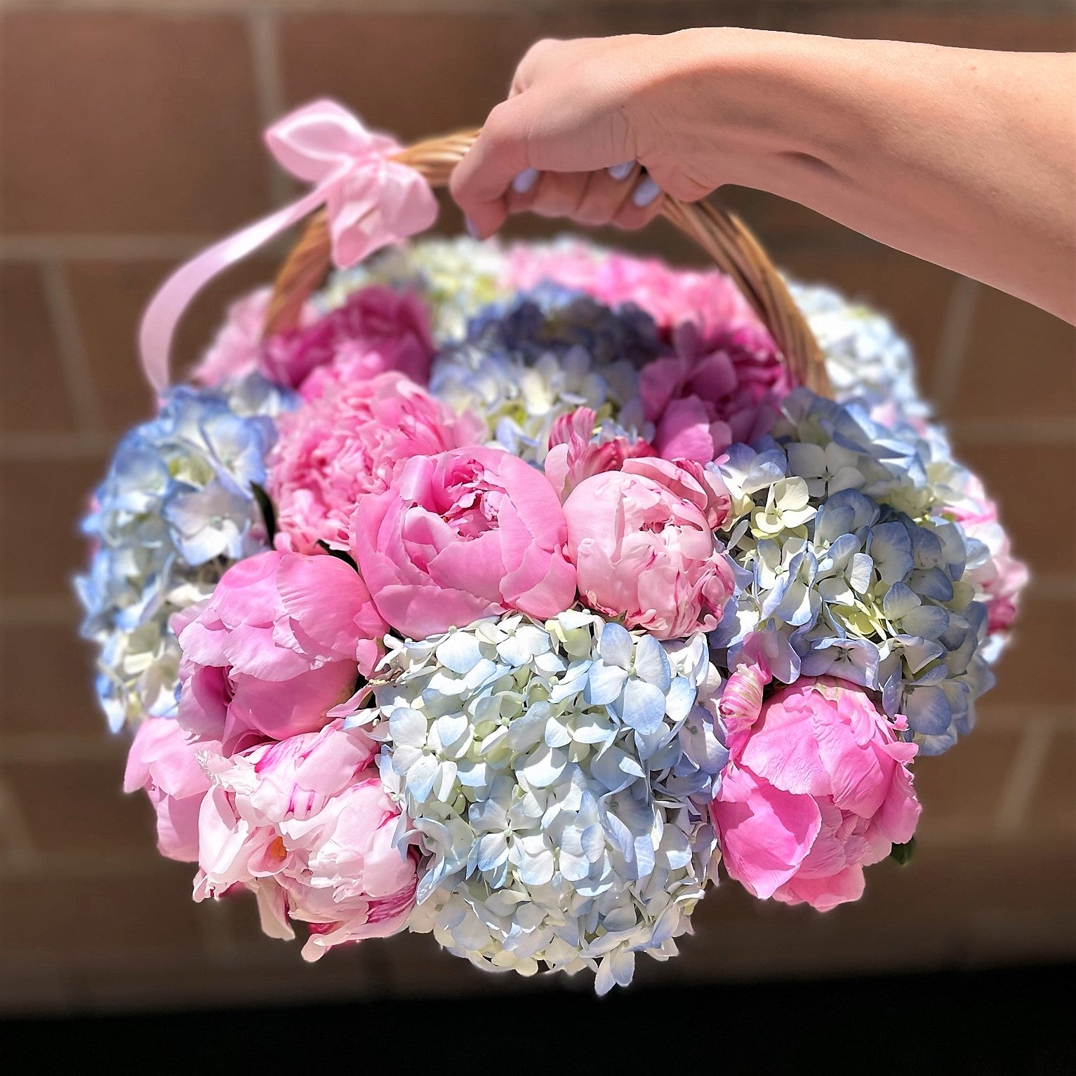 Blue and Pink Hydrangea Box