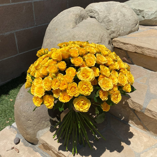 # 36 Yellow Spray Roses Bouquet