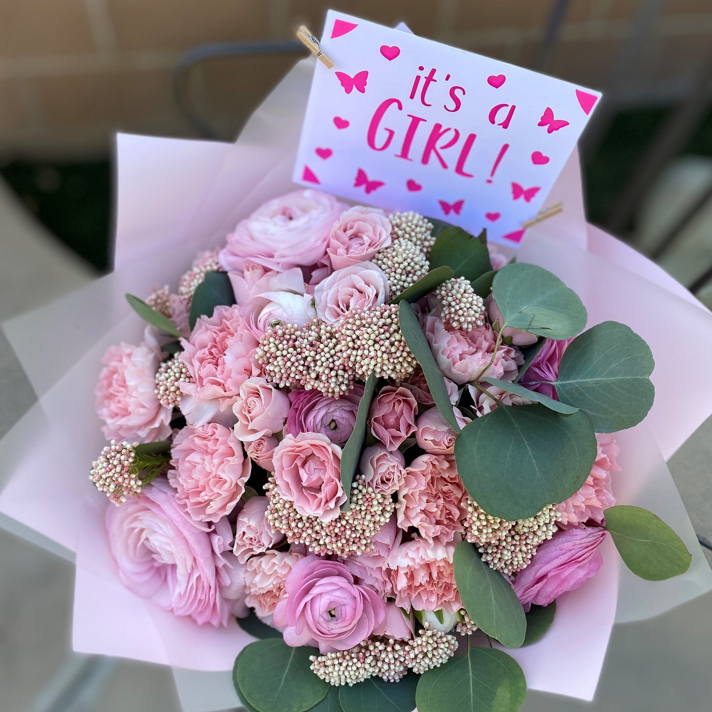 # 20 Pink Cloud, Luxury Bouquet with Ranunculus