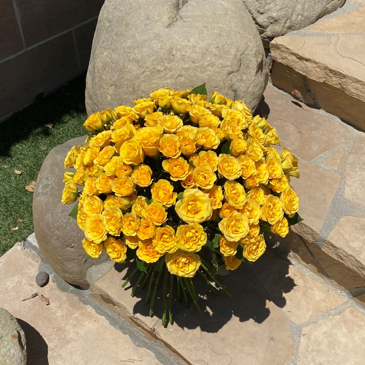 # 36 Yellow Spray Roses Bouquet